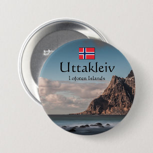 Uttakleiv Souvenir 7.5 Cm Round Badge
