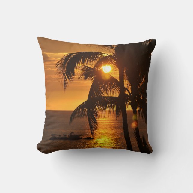 Utterly Stunning Hawaiian Sunset  Cushion (Front)