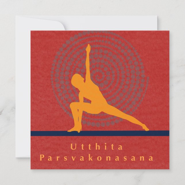 Utthita Parsvakonasana Art Card (Front)