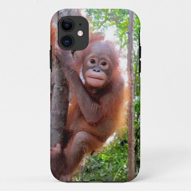 Uttuh Baby Orangutan in Jungle School Case-Mate iPhone Case (Back)