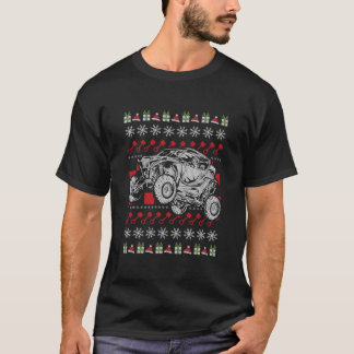 UTV Side By Side Racer Christmas T-Shirt