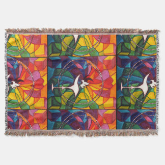UU Flaming Chalice Throw Unitarian Universalist Blanket
