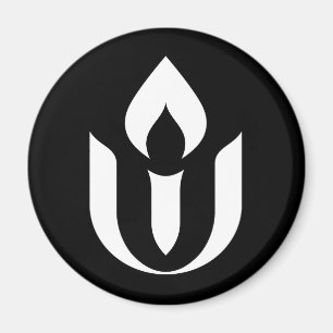 UU White Chalice Symbol Refrigerator Magnet