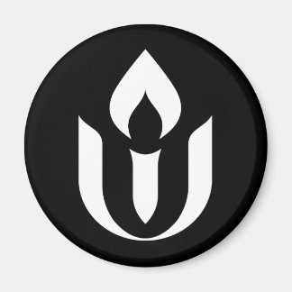 UU White Chalice Symbol Refrigerator Magnet