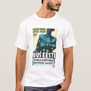 Uus Eesti "New Estonia" - Newspaper Poster T-Shirt
