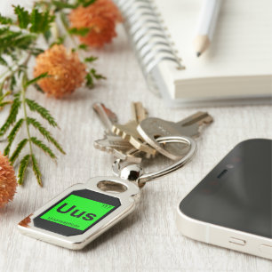 Uus - Ununseptium Chemistry Periodic Table Element Key Ring