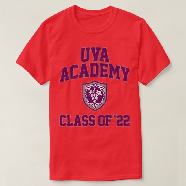Uva Academy Class of 22 Variant T-Shirt (Design Front)