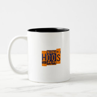 UVA hoos license plate Two-Tone Coffee Mug