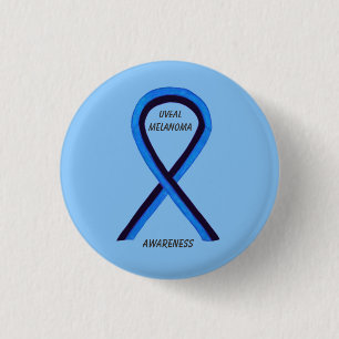 Uveal Melanoma Awareness Ribbon Angel Custom Pin