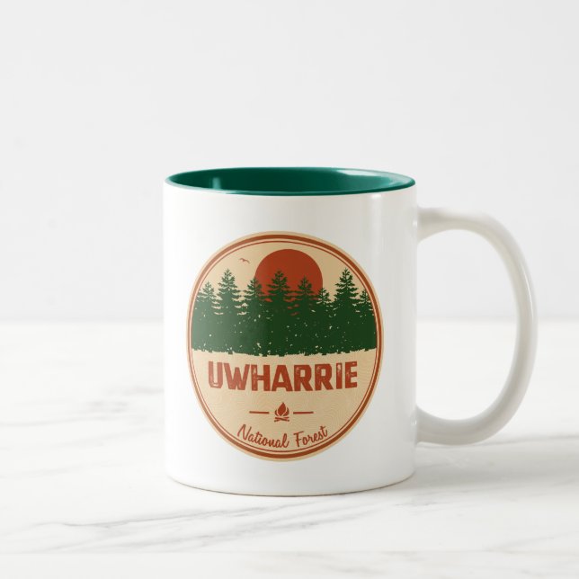 Uwharrie National Forest Two-Tone Coffee Mug (Right)