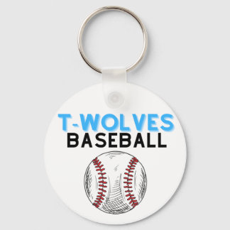 Uwharrie Timberwolves Baseball Keychain