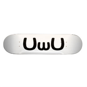 UwU Happy Anime Face Emoticon Skateboard