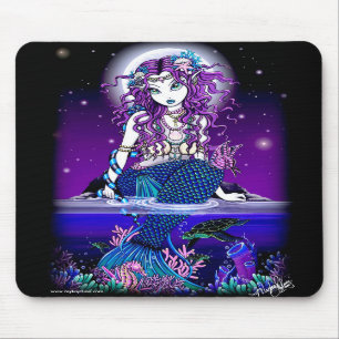Uxia Twilight Moon Mermaid Mousepad