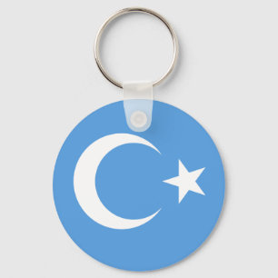 Uyghur/ East Turkestan Flag Key Ring