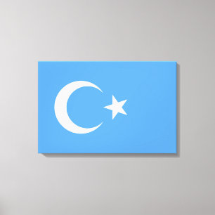 Uyghur Flag of East Turkistan (Uyghuristan) Canvas Print