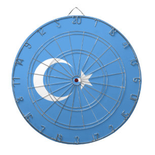 Uyghur Flag of East Turkistan (Uyghuristan) Dartboard