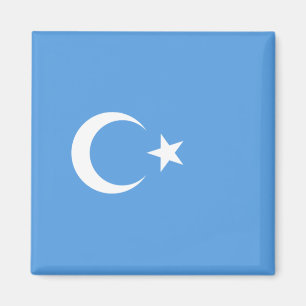 Uyghur Flag of East Turkistan (Uyghuristan) Magnet