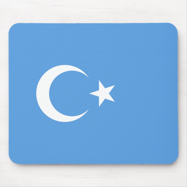 Uyghur Flag of East Turkistan (Uyghuristan) Mouse Pad (Front)