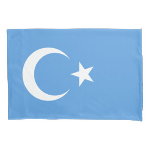 Uyghur Flag of East Turkistan (Uyghuristan) Pillowcase