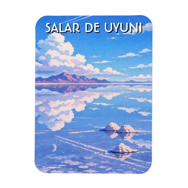 Uyuni Salt Flat Salar De Uyuni Magnet (Vertical)