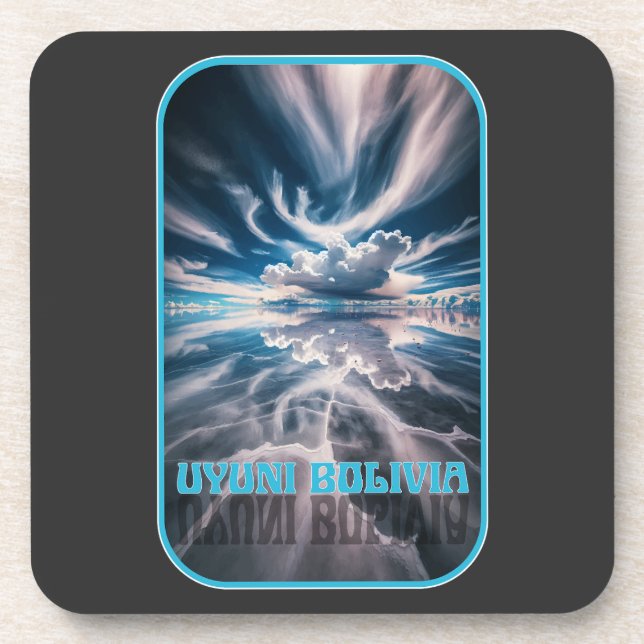 Uyuni Salt Flats Bolivia Coaster (Front)