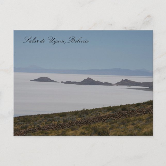 uyuni salt islands postcard (Front)