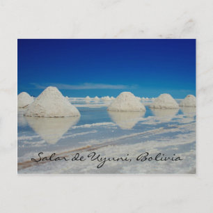 uyuni salt plain pyramids postcard