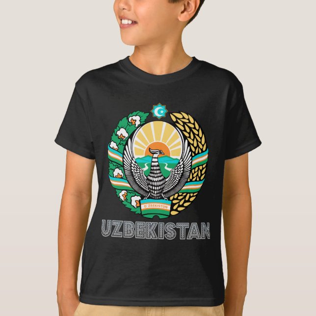 Uzbekistan Coat of Arms T-Shirt (Front)