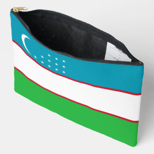 Uzbekistan flag accessory pouch