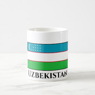 Uzbekistan Flag Coffee Mug