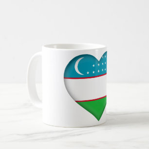 Uzbekistan Flag Coffee Mug