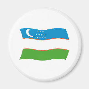Uzbekistan Flag Magnet