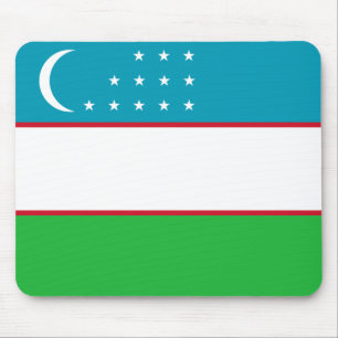 Uzbekistan Flag Mouse Pad