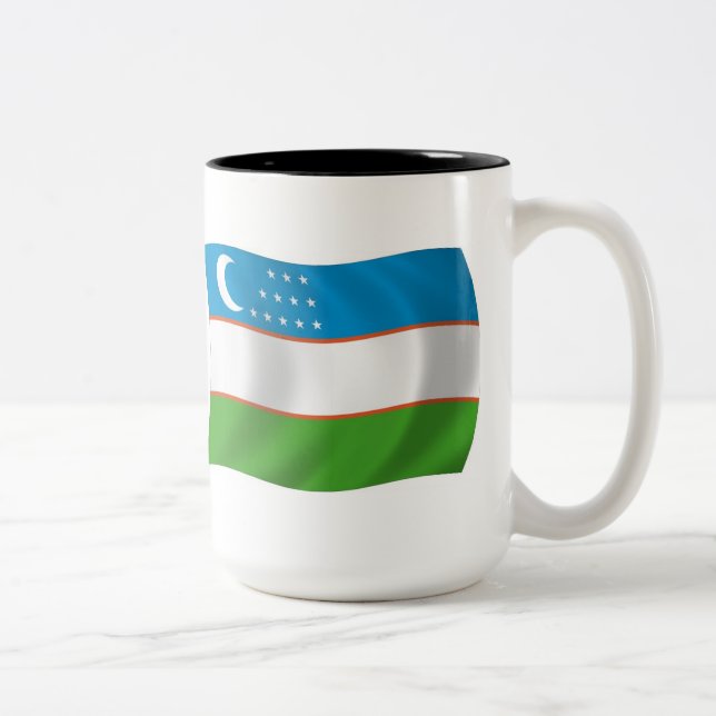 Uzbekistan Flag Mug (Right)