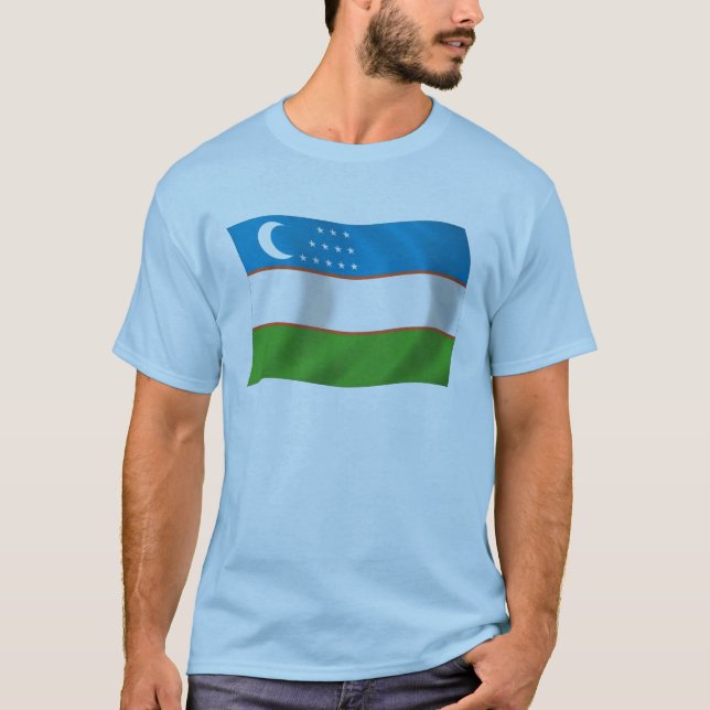 Uzbekistan Flag Shirt (Front)