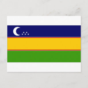 Uzbekistan KaraKalpak Flag Postcard