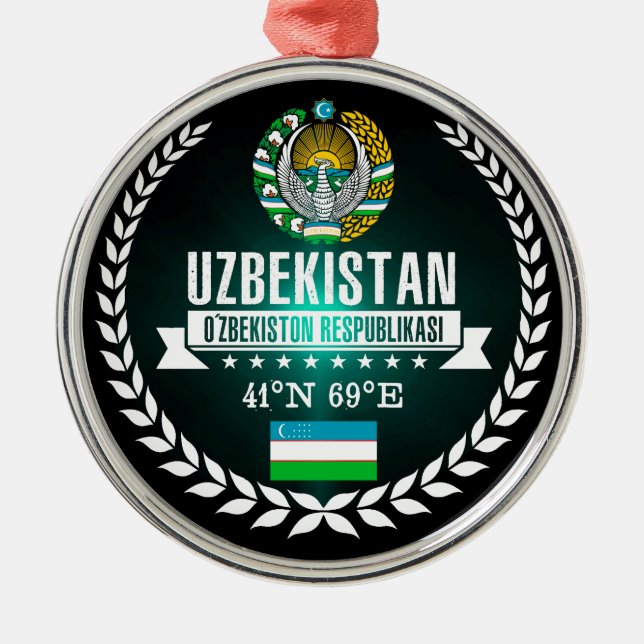 Uzbekistan Metal Ornament (Front)