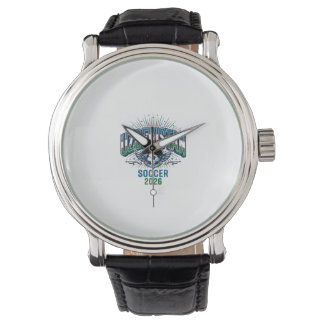 Uzbekistan Soccer 2026 Soccer Bold Country Typogra Watch