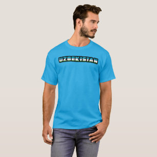 UZBEKISTAN Special Customisable Black Tourist T-Shirt