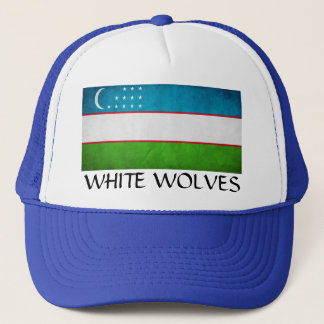 Uzbekistan "White Wolves" Trucker Hat