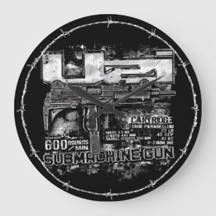 Uzi Large Clock