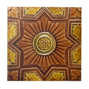 V0017 Victorian Antique Reproduction Ceramic Tile