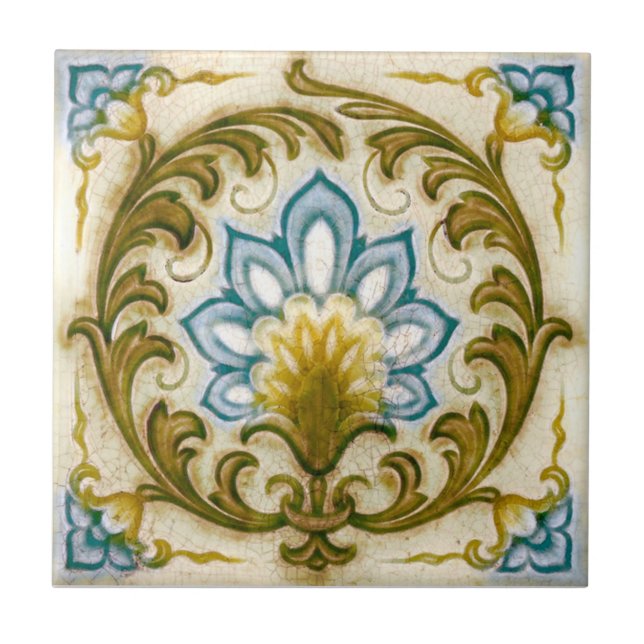 V0025 Victorian Antique Reproduction Ceramic Tile (Front)
