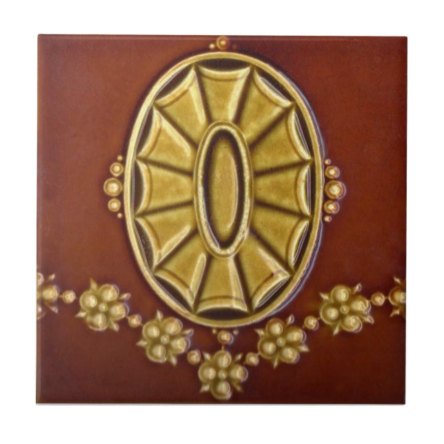V0036 Victorian Antique Reproduction Ceramic Tile (Front)