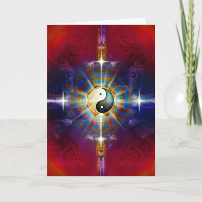 V051  BaGua Dragons Card (Front)