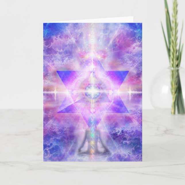 V054 "Merkaba Meditator" Card (Front)