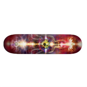 V074 Awake Buddha Dragons Skateboard