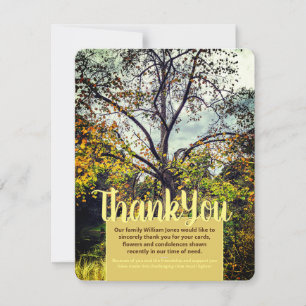 V1 Autumn Colours Tree Thank You Card