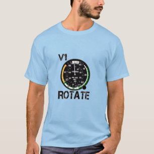 V1 Rotate - Aeroplane Lovers Pilot Talk T-Shirt