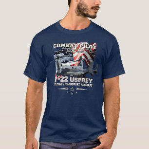 V22 Osprey multimission tiltrotor military aircraf T-Shirt